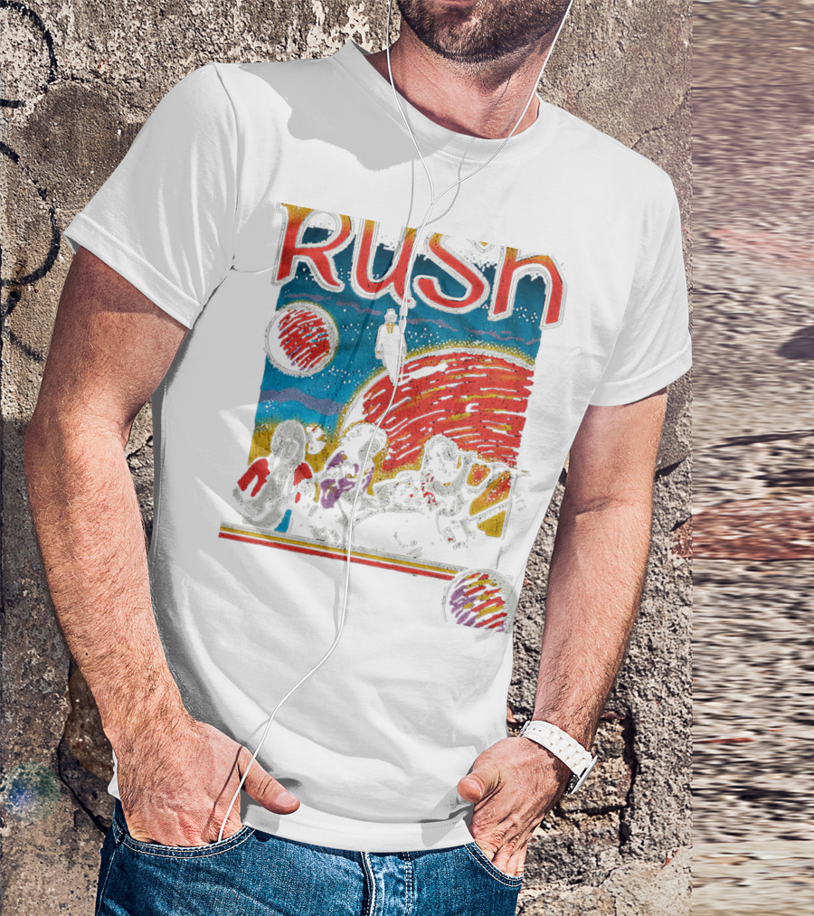 Rush Band Retro Space T-Shirt
