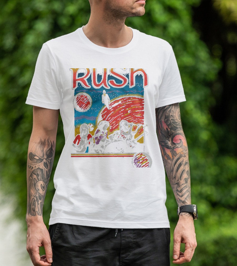 Rush Band Retro Space T-Shirt