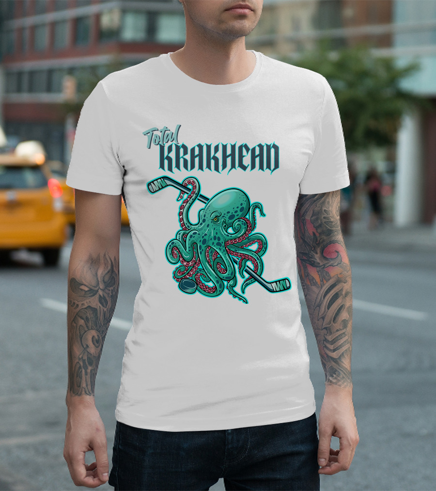 Total Krakhead Seattle Kraken Hockey Tentacles T-Shirt