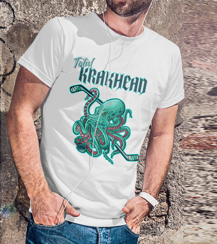 Total Krakhead Seattle Kraken Hockey Tentacles T-Shirt