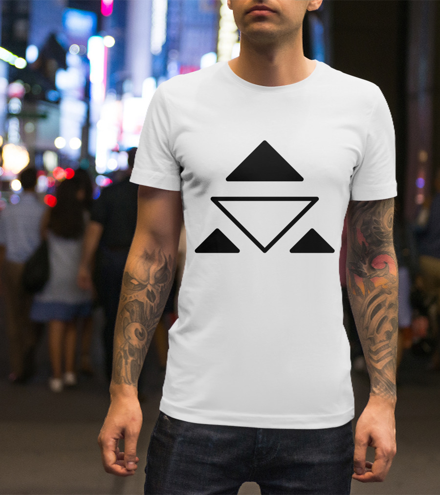 Tribal Symbols Spiritual Balance Triangles T-Shirt