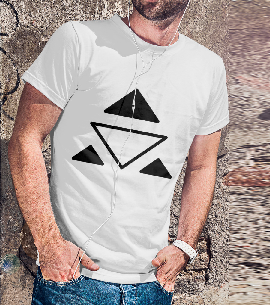 Tribal Symbols Spiritual Balance Triangles T-Shirt