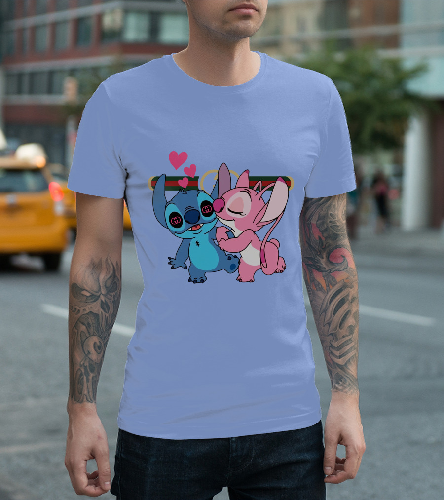 Stitch Love GC223 Hearts and Characters T-Shirt