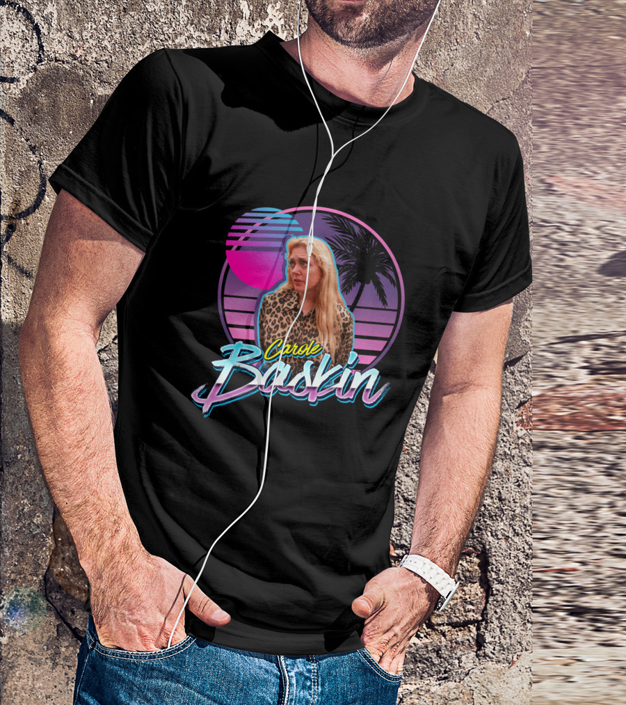Carole Baskin Retro 80s Sunset Palm Trees T-Shirt