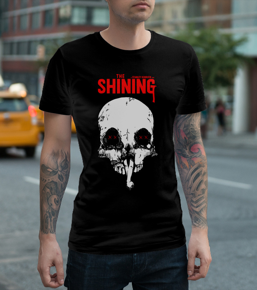 THE SHINING FRIDAY THE 13TH STANLEY KUBRICK SKULL TWINS T-Shirt