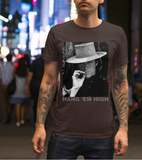 Hang 'Em High Western Style Cowboy Smoking T-Shirt