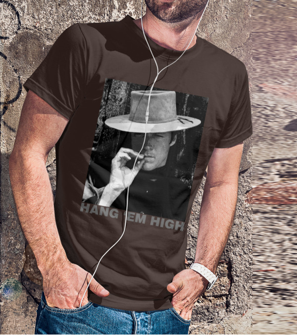 Hang 'Em High Western Style Cowboy Smoking T-Shirt
