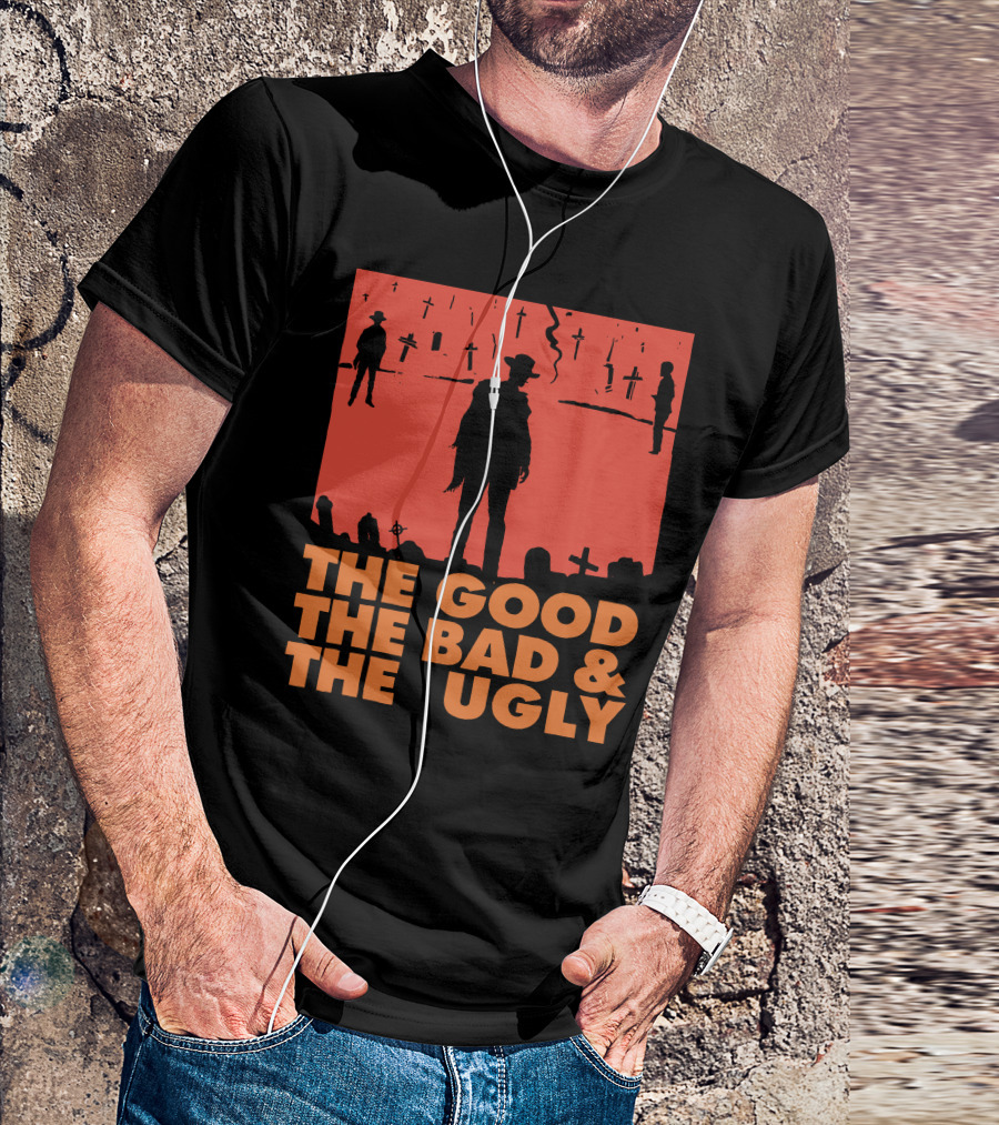 The Good The Bad And The Ugly Western Silhouette Scene T-Shirt
