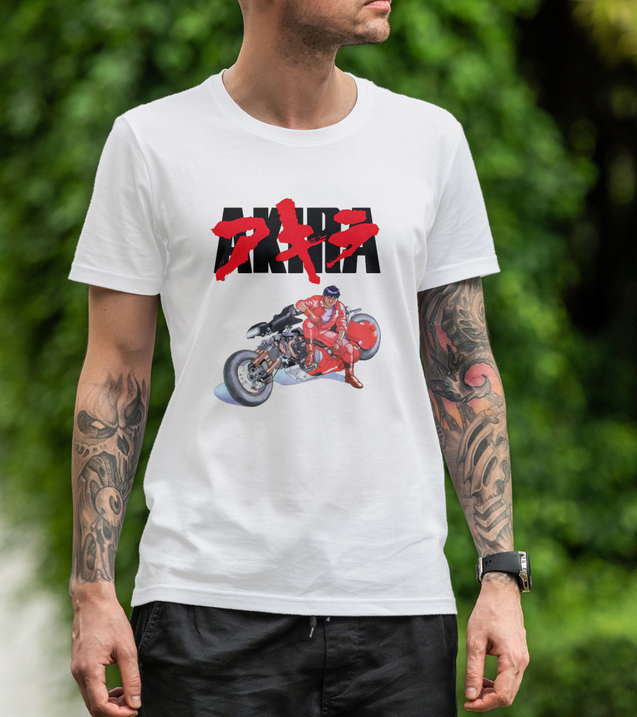AKIRA Iconic Kaneda And Motorcycle Scene T-Shirt