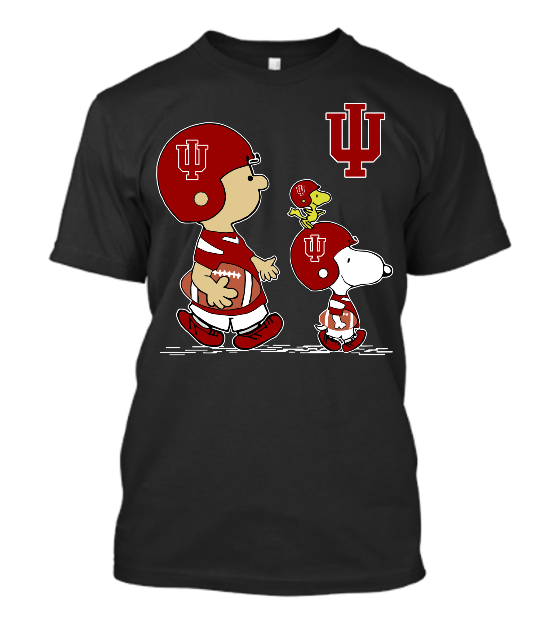 Indiana Hoosiers Football Peanuts Characters IU T-Shirt