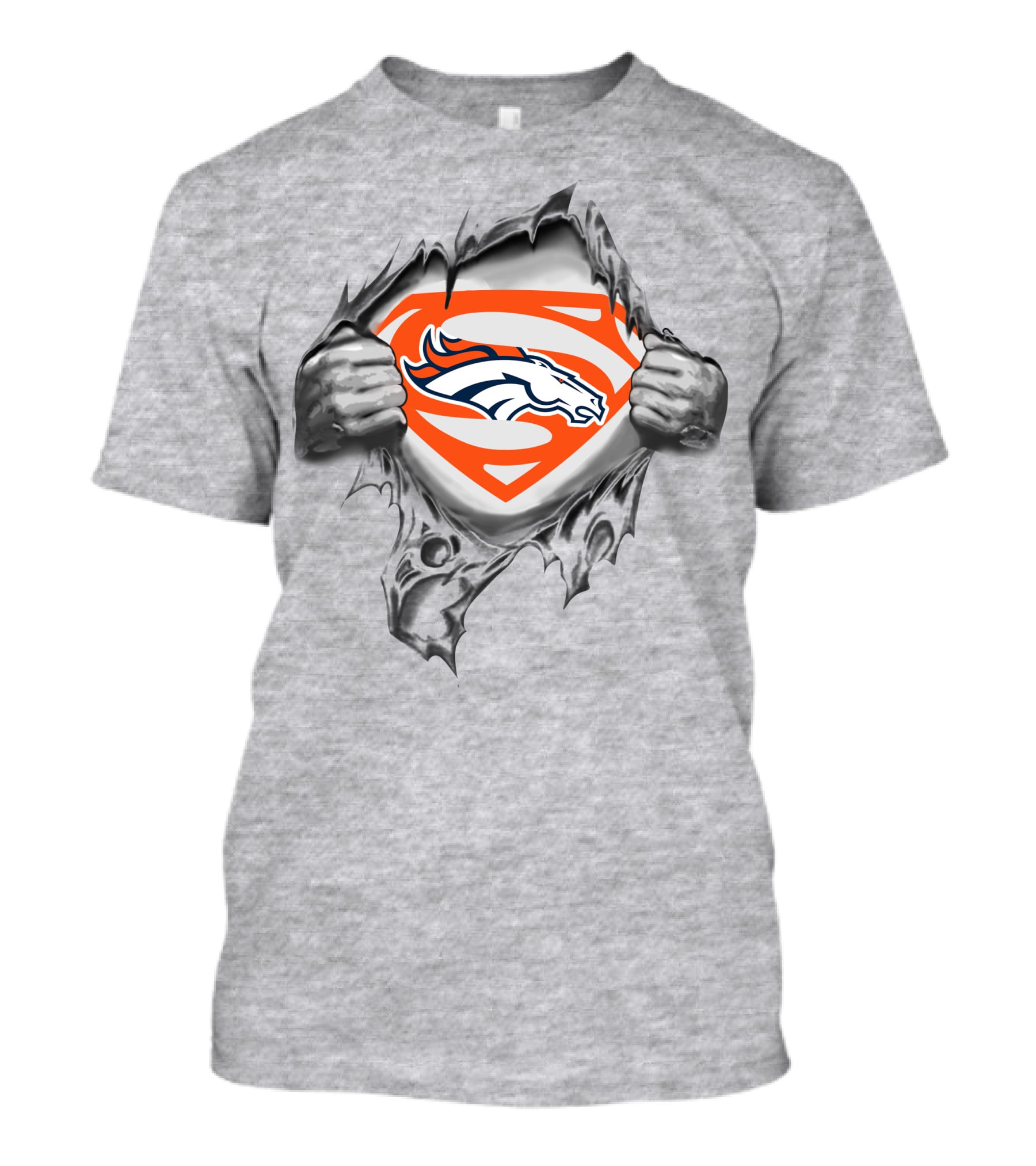 Denver Broncos Superman Logo Reveal T-Shirt
