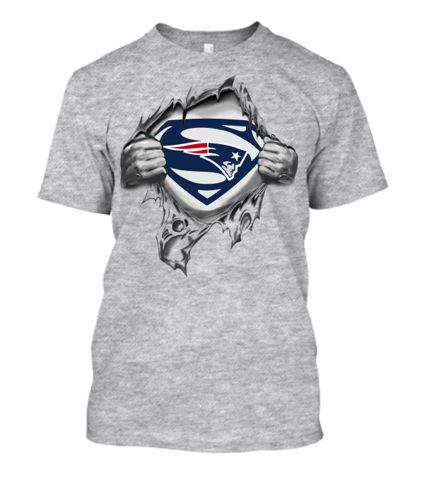 New England Patriots Superman Logo Reveal T-Shirt
