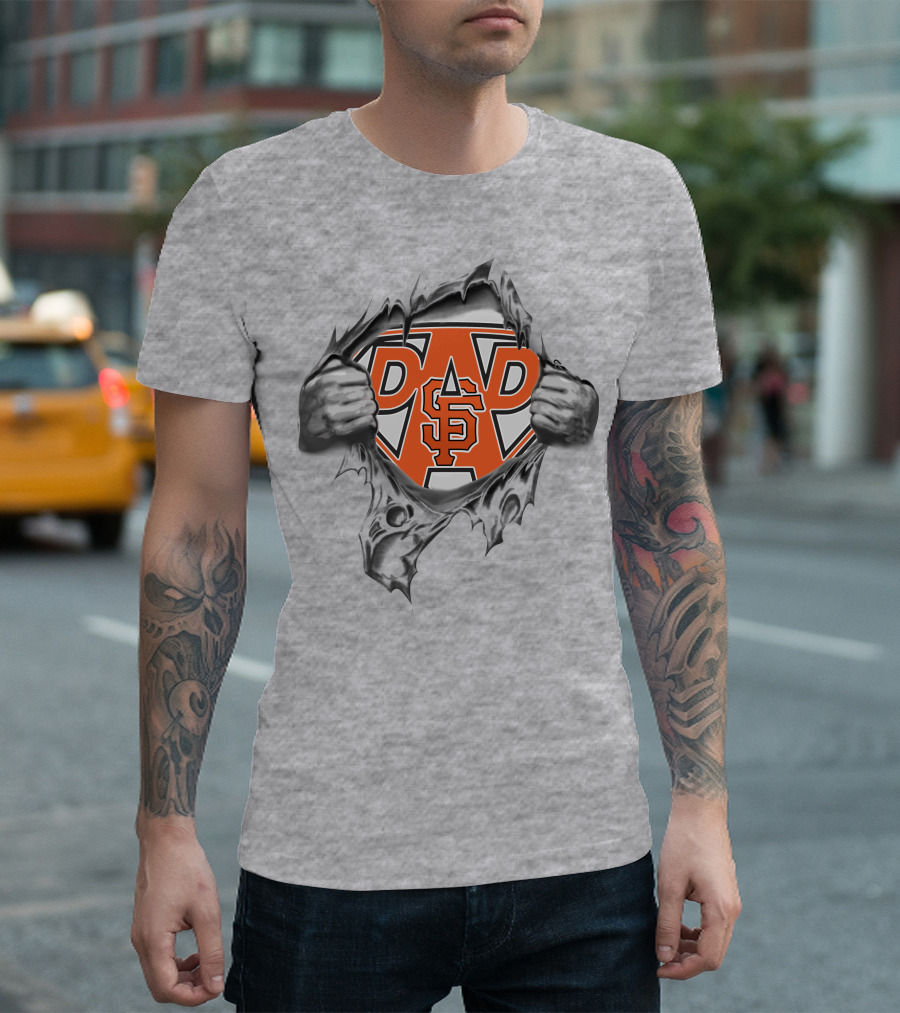 San Francisco Giants Super Dad Hero Reveal T-Shirt