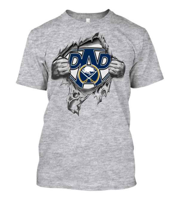 Buffalo Sabres Super Dad Hero Emblem T-Shirt
