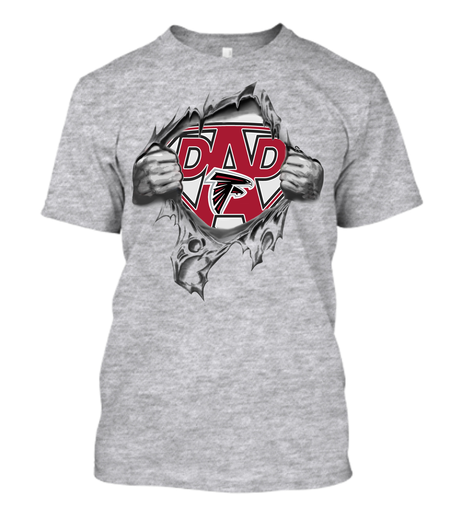 Super Dad Atlanta Falcons Fan Burst T-Shirt