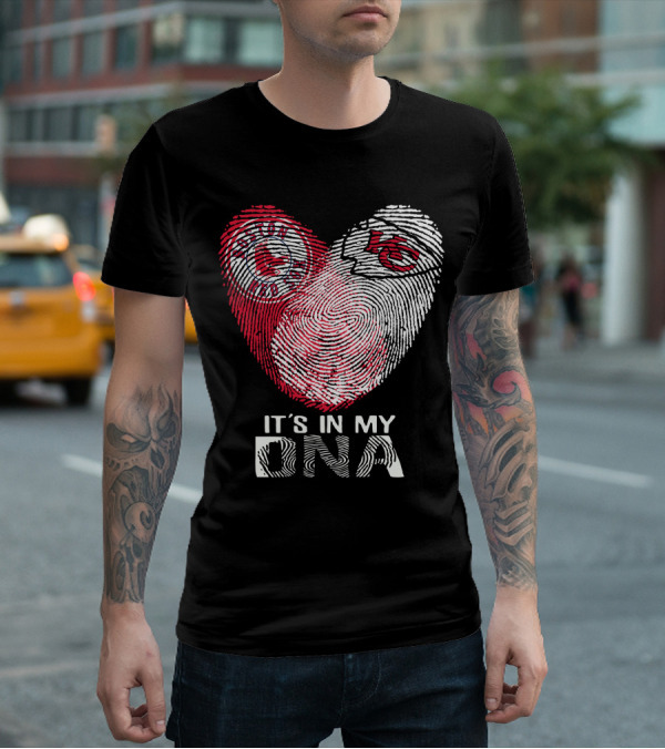 Boston Red Sox Kc Chiefs It's In My Dna T-Shirt