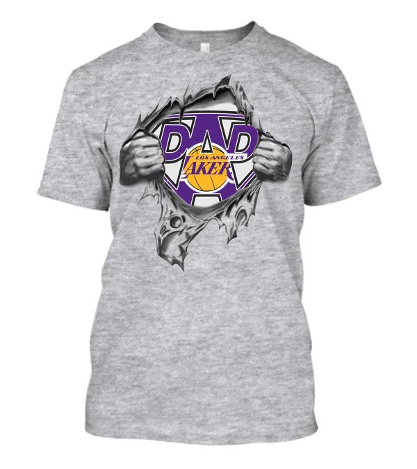 Los Angeles Lakers Dad Superhero Rip T-Shirt
