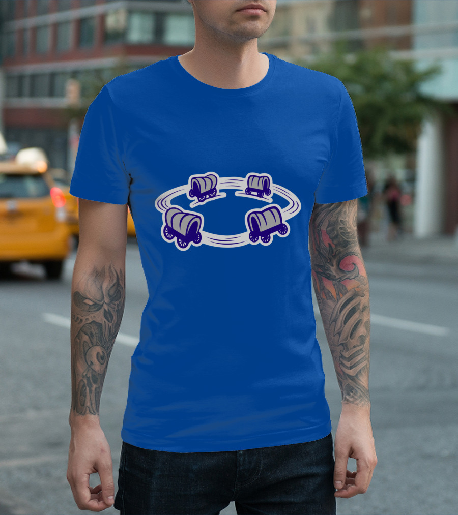 Circle The Wagons Buffalo Football Team Inspired Concept T-Shirt