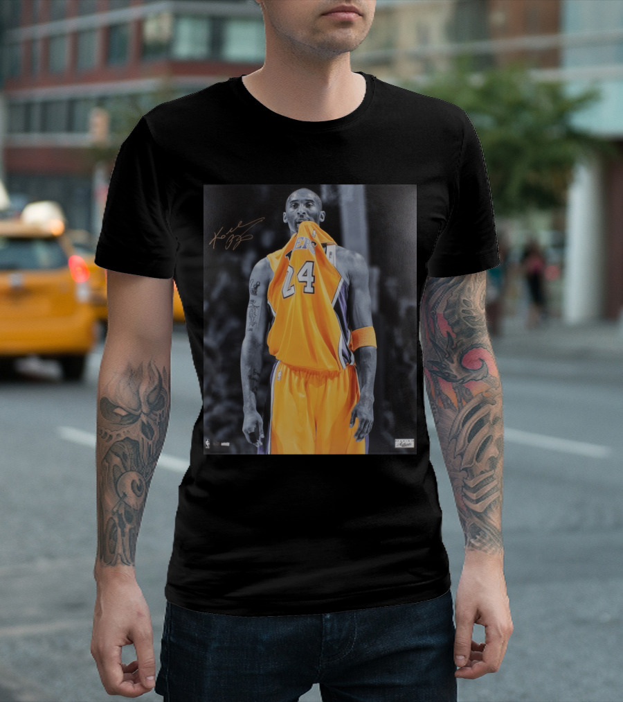 Kobe Bryant Mamba Mentality Lakers Basketball Icon 24 Signature T-Shirt