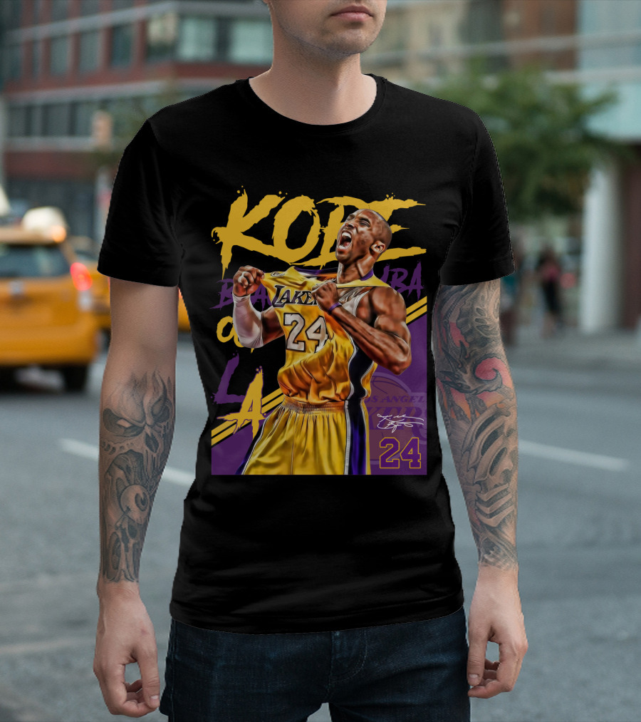 Kobe Bryant Black Mamba Los Angeles Lakers 24 T-Shirt