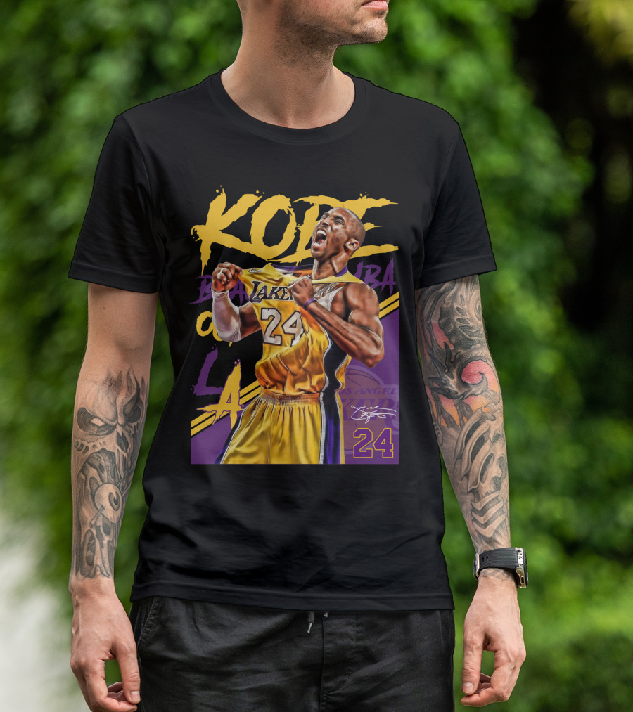 Kobe Bryant Black Mamba Los Angeles Lakers 24 T-Shirt