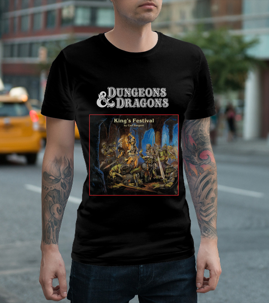 Dungeons and Dragons King's Festival by Carl Sargent T-Shirt