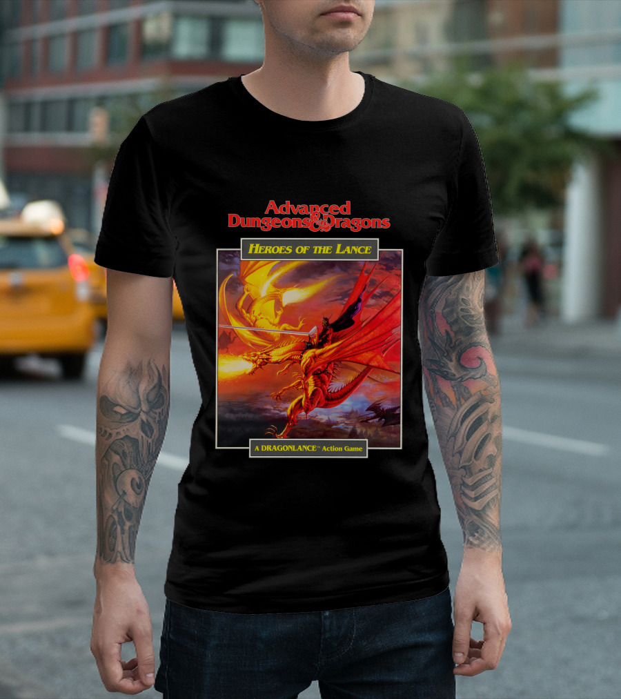 Advanced Dungeons and Dragons Heroes of the Lance Dragonlance Action Game T-Shirt
