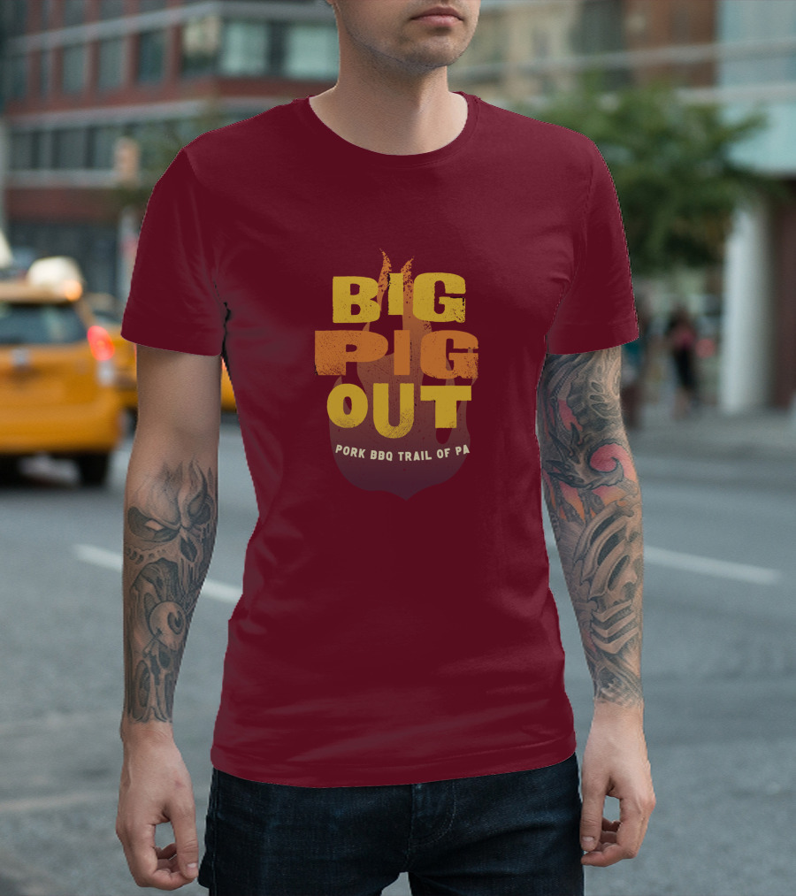 Big Pig Out Pork BBQ Trail of PA T-Shirt