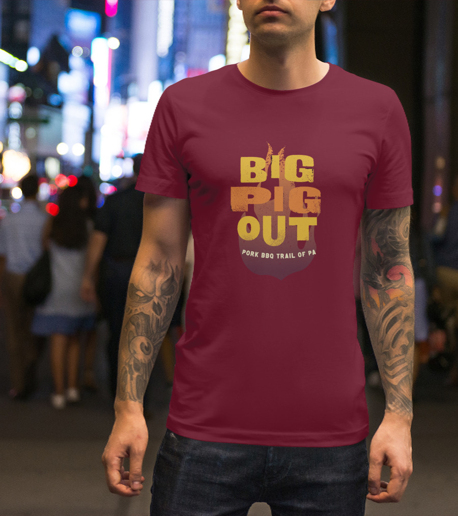 Big Pig Out Pork BBQ Trail Of PA T-Shirt