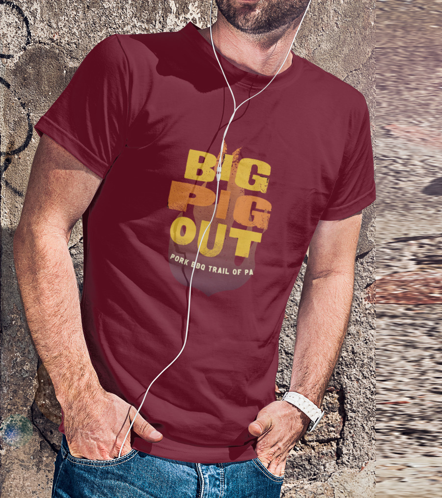 Big Pig Out Pork BBQ Trail Of PA T-Shirt