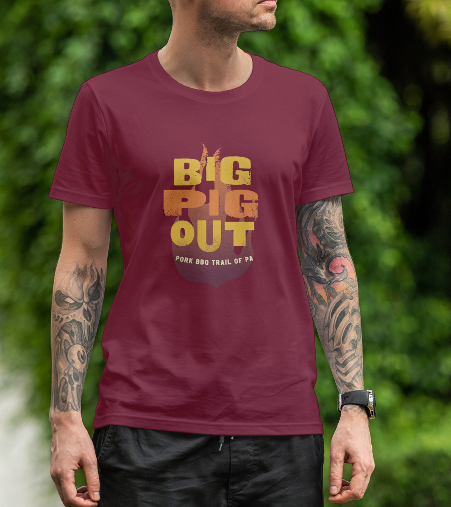 Big Pig Out Pork BBQ Trail Of PA T-Shirt