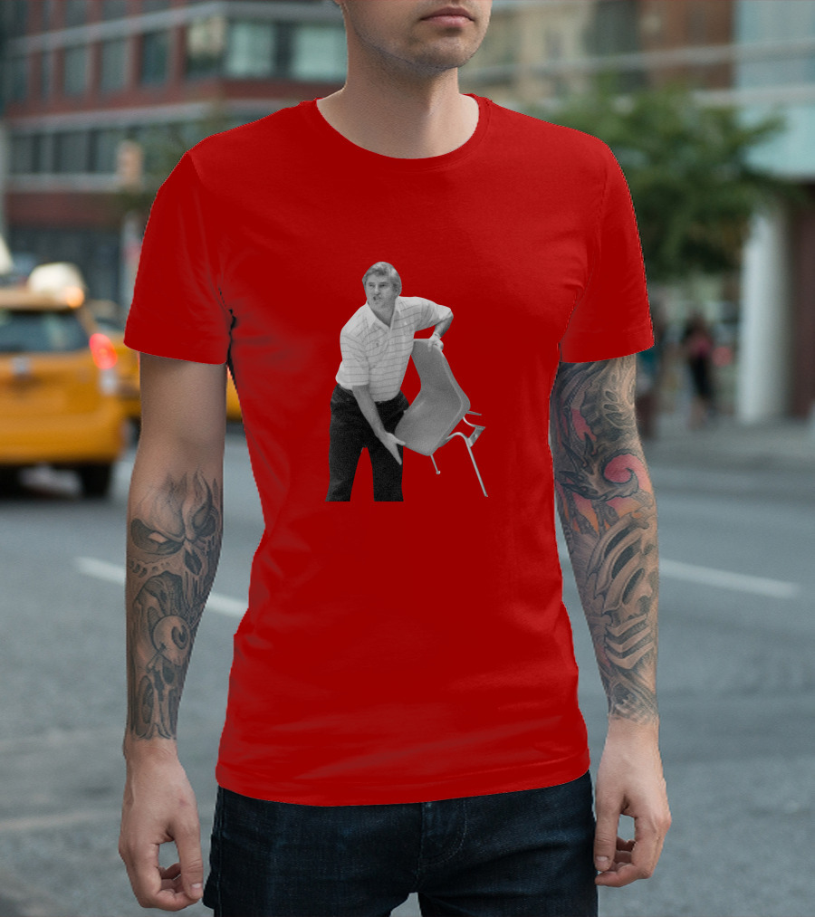 Bobby Knight Chair Throw AJ Moye Basketball Moment T-Shirt