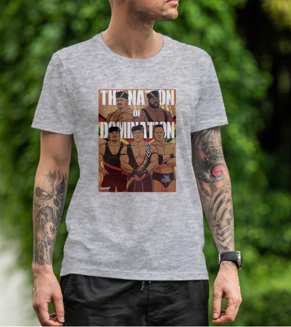 The Nation Of Domination The Rock Nolanium Art Drawing T-Shirt