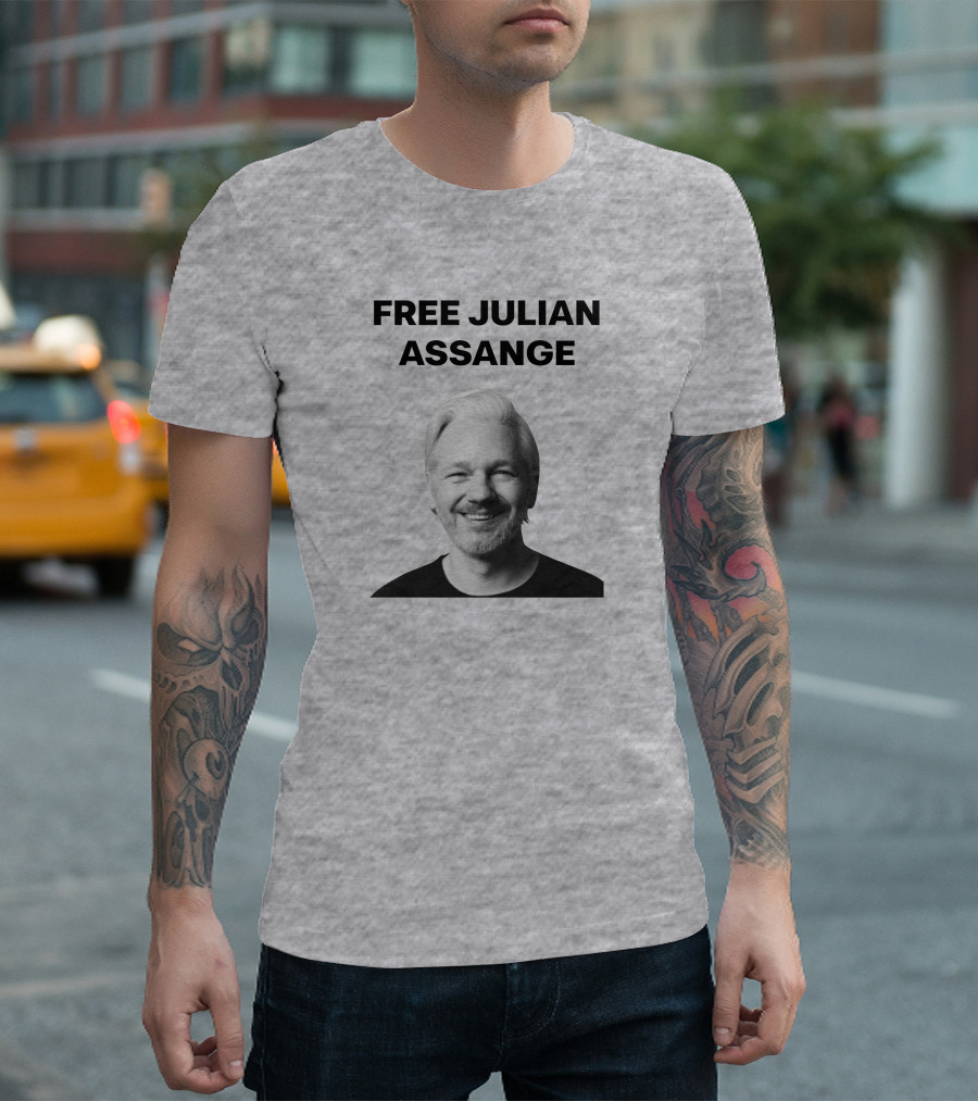 Free Julian Assange WikiLeaks Shop T-Shirt