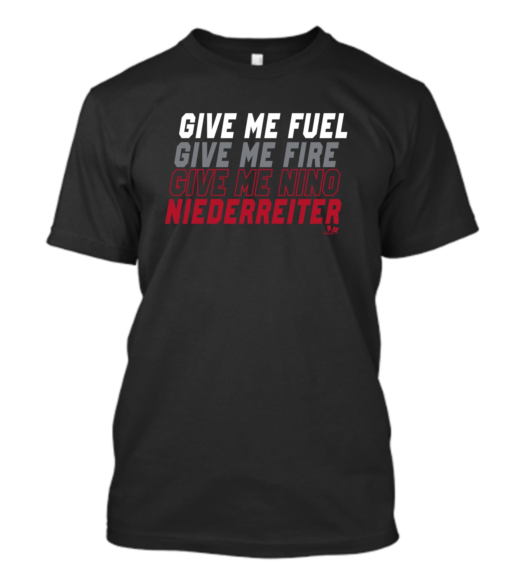 Give Me Fuel Fire Nino Niederreiter NHLPA T-Shirt