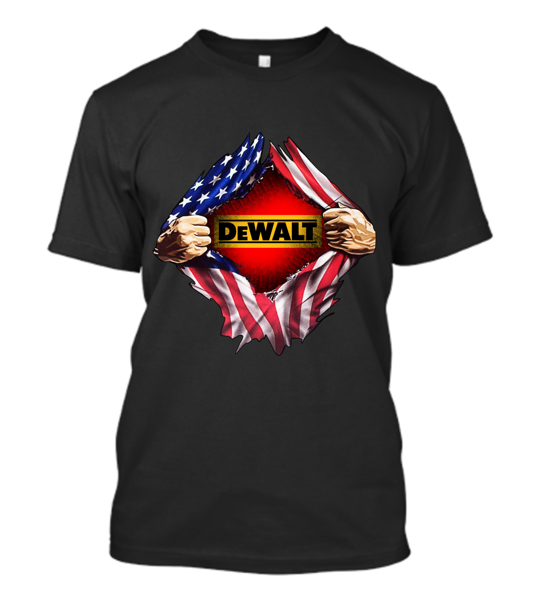 DeWalt American Flag Rip T-Shirt