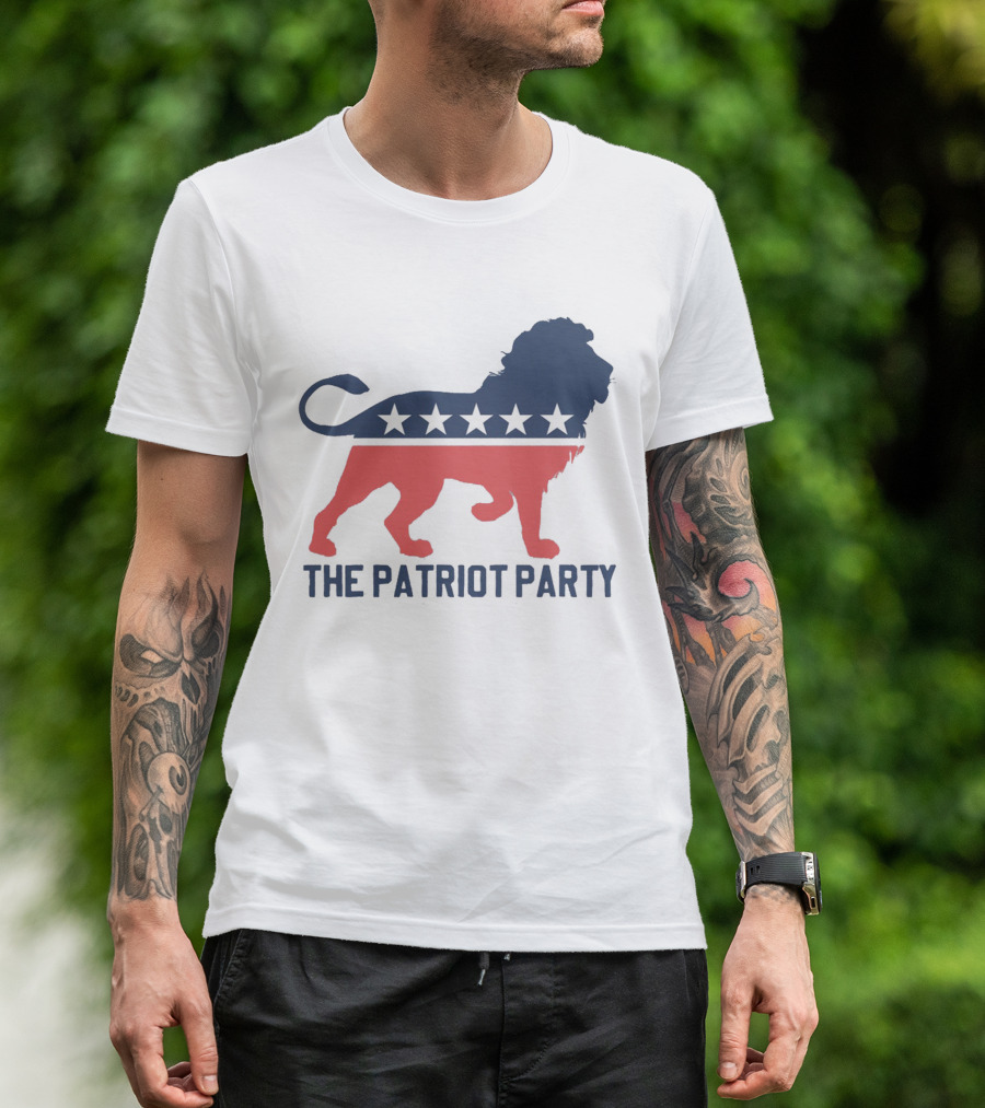 The Patriot Party Lion With Stars T-Shirt