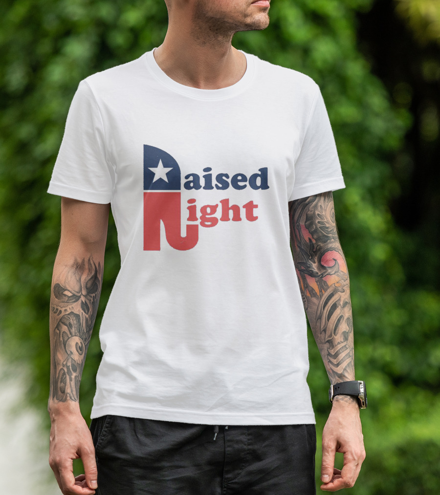 Raised Right Republican Elephant T-Shirt