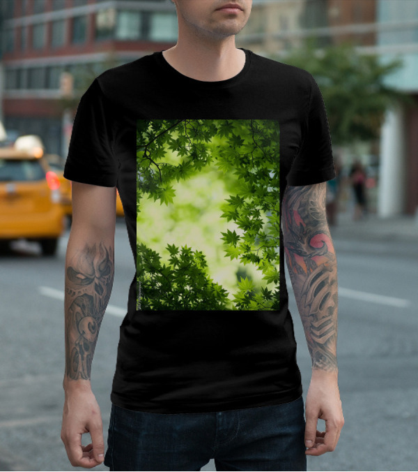 Short Lush Green Canopy Leaves T-Shirt