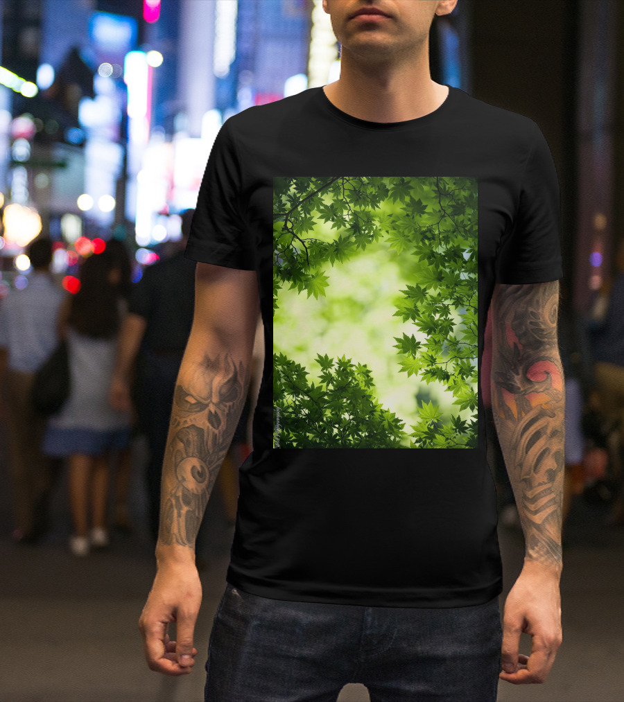 Short Lush Green Canopy Leaves T-Shirt