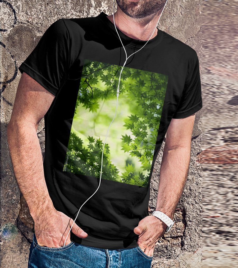 Short Lush Green Canopy Leaves T-Shirt