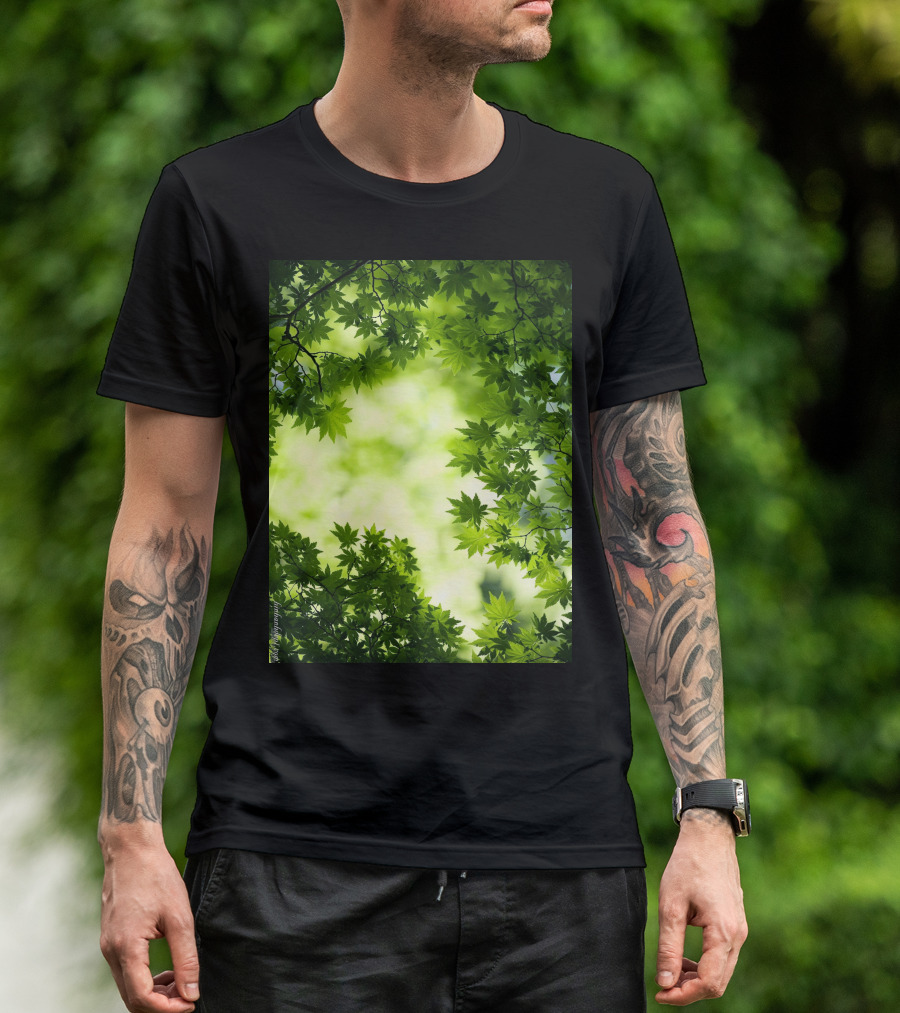Short Lush Green Canopy Leaves T-Shirt