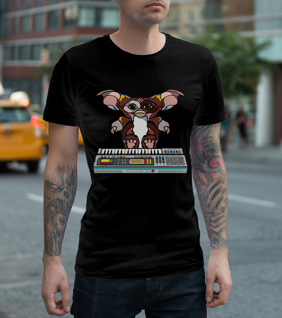 Gremlins Gizmo Synthesizer Keyboard T-Shirt