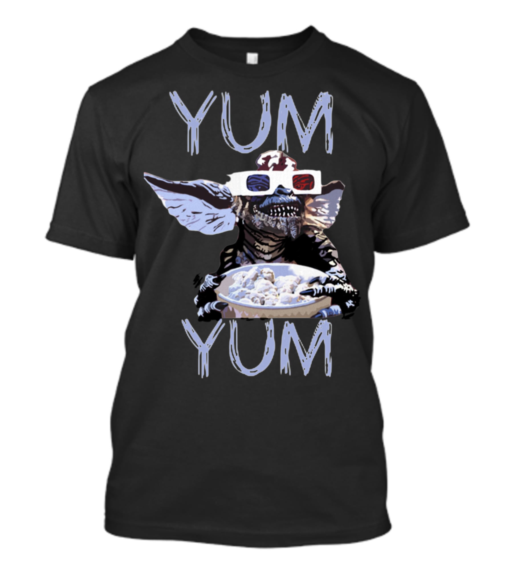 Gremlins Stripe Yum Yum 3D Glasses Eating T-Shirt