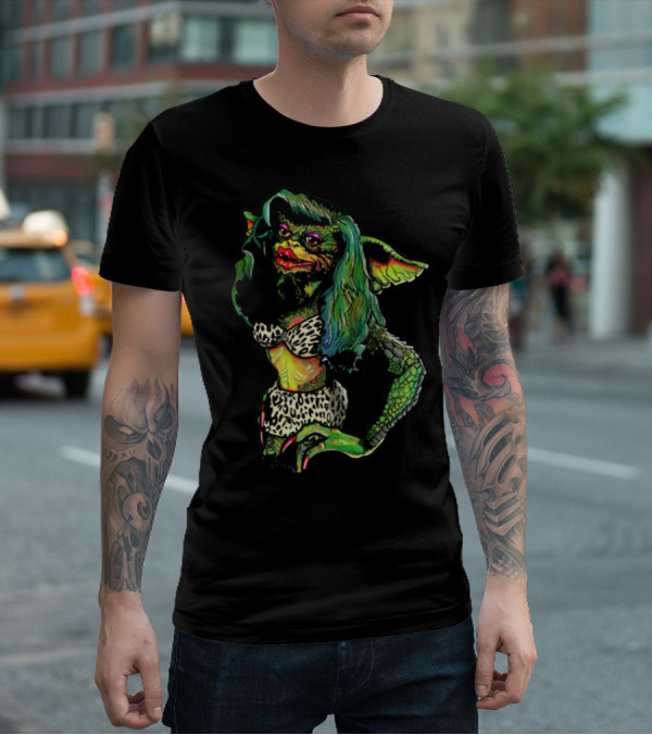 Gremlins Greta Gremlin Leopard Print Fashion T-Shirt
