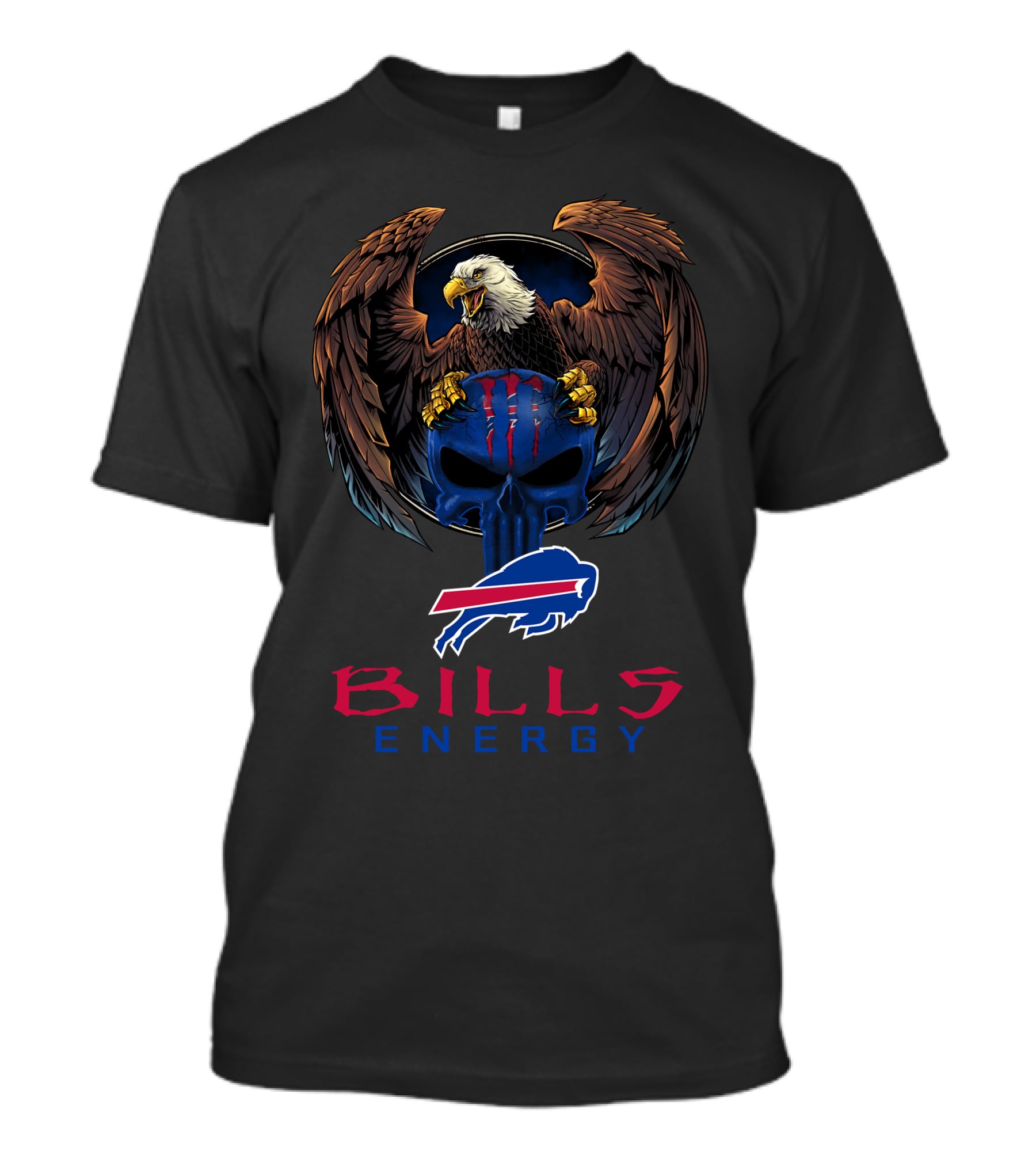Bills Energy Buffalo Bills Eagle Skull T-Shirt