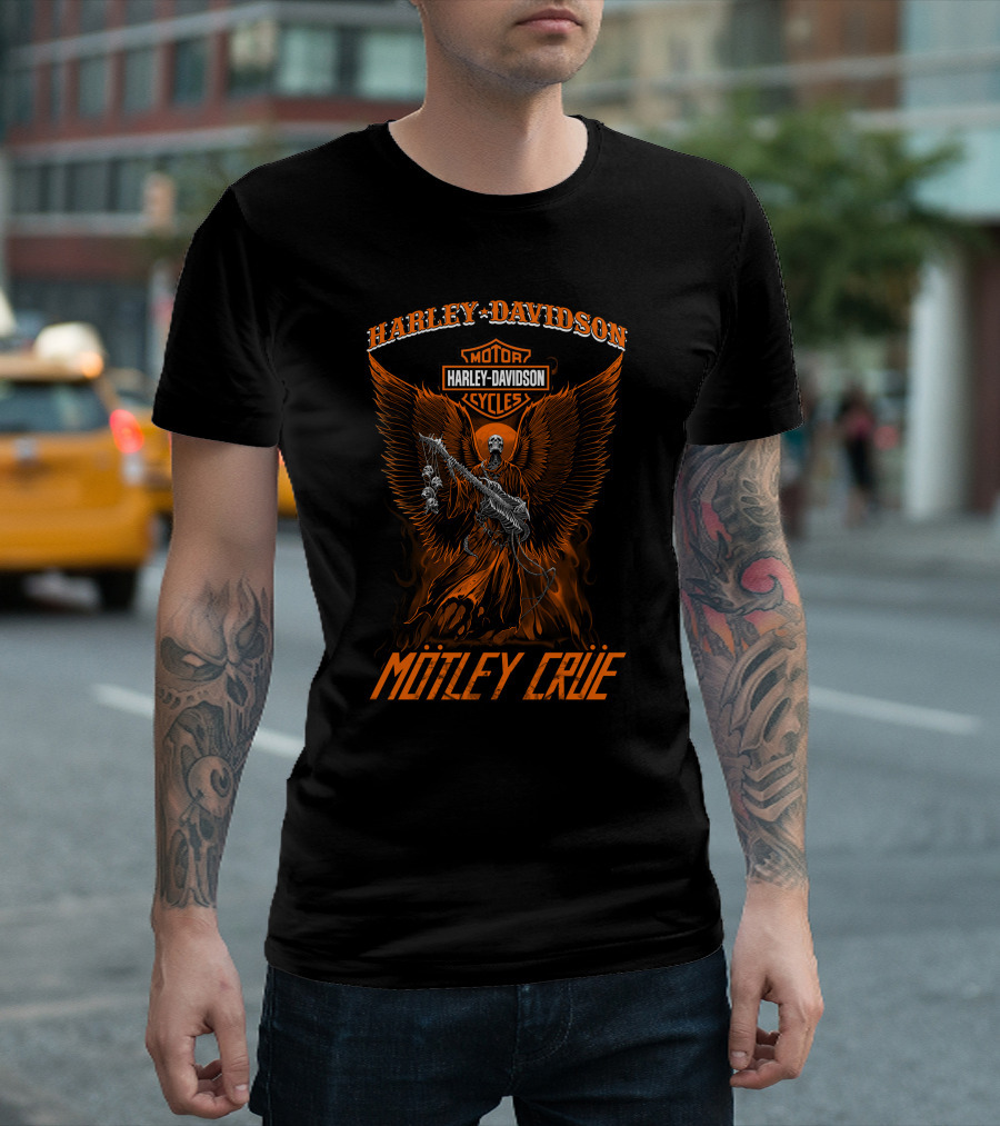 Harley Davidson Motor Cycles Mötley Crüe T-Shirt