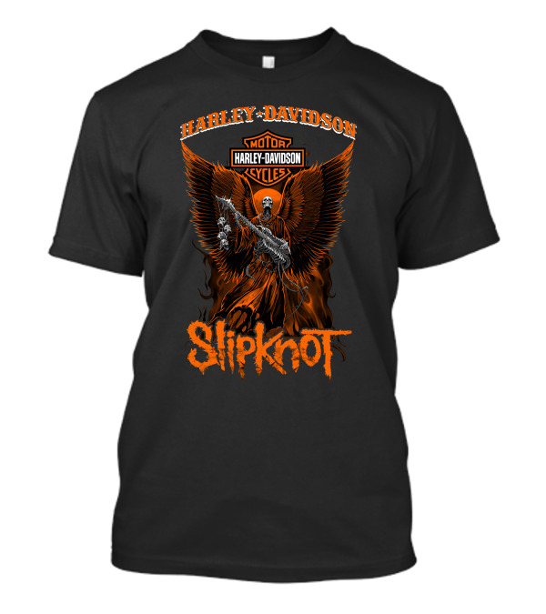 Harley Davidson Motor Cycles Slipknot Angel T-Shirt