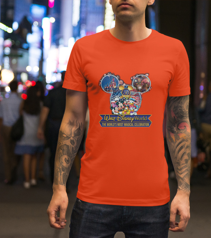 Walt Disney World 50th Anniversary The World's Most Magical Celebration Mickey Lovers T-Shirt