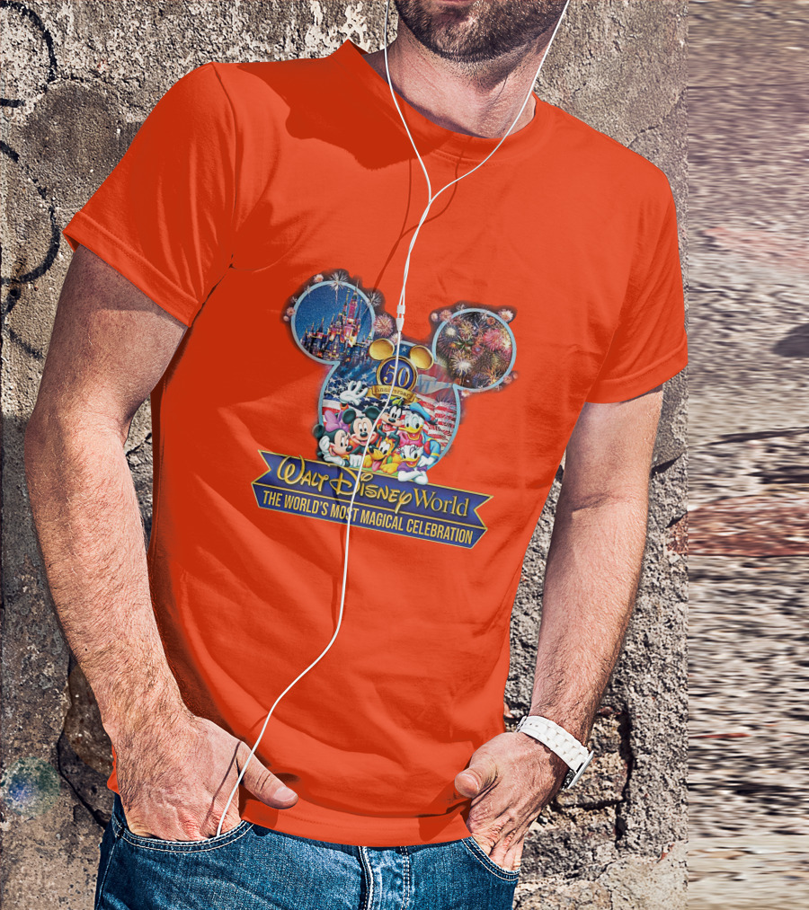 Walt Disney World 50th Anniversary The World's Most Magical Celebration Mickey Lovers T-Shirt